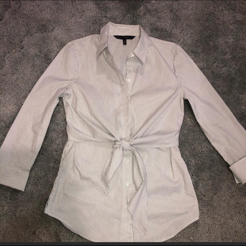 White House Black Market button down with tie